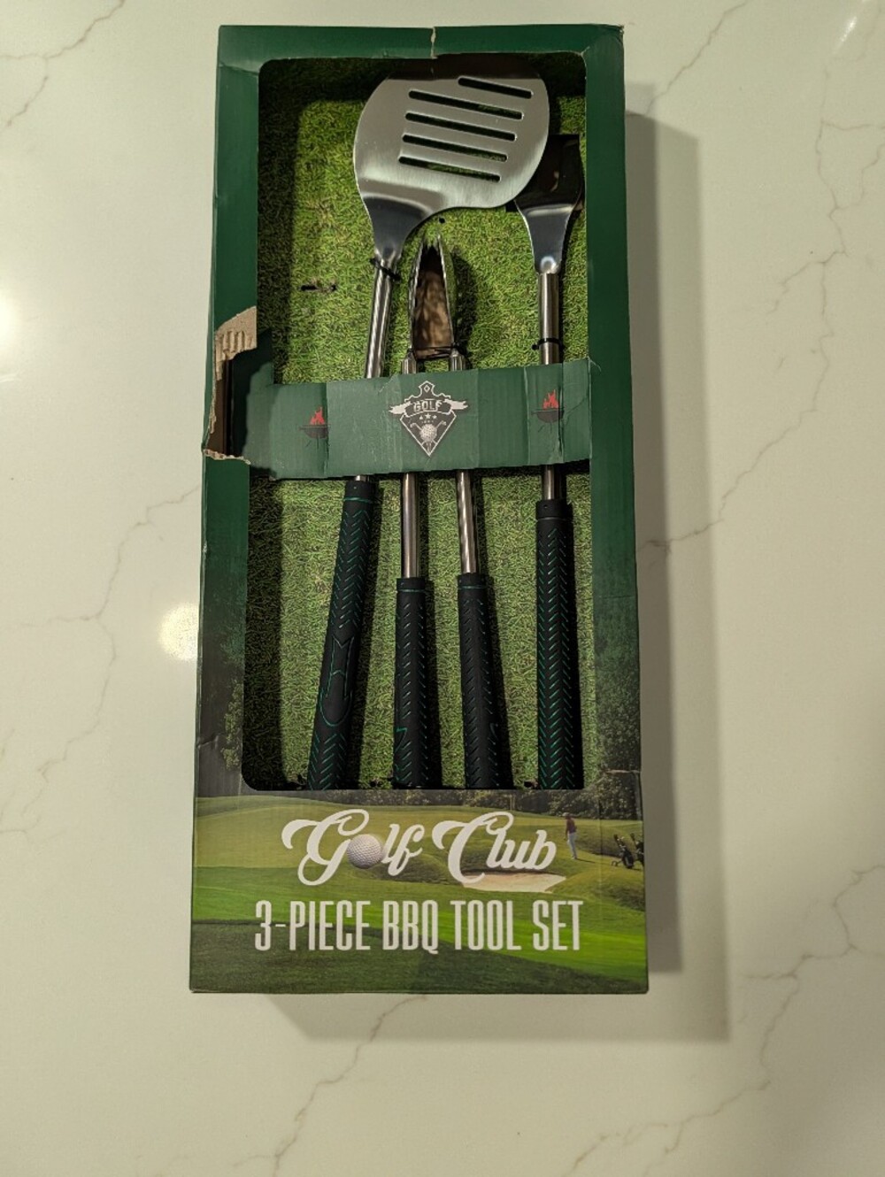 3-Piece BBQ Tool Set - Black Handles *Never Used*